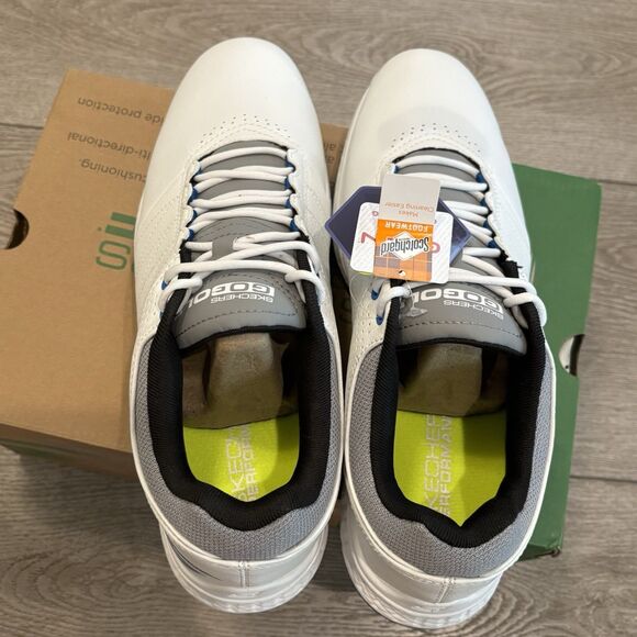 Skechers Go Golf Pivot Golf Shoes 54545 White / Gray Mens 8.5 New Comfort - Picture 6 of 8
